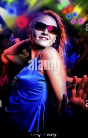 Szenen aus einem Nachtclub oder einer Disco Stockfoto