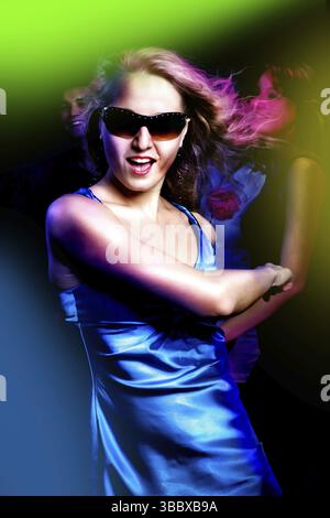 Szenen aus einem Nachtclub oder einer Disco Stockfoto