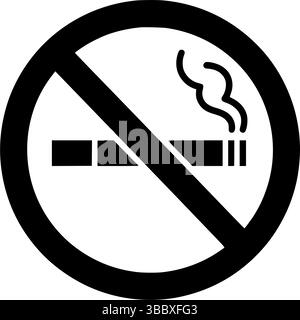 Symbole für Rauchverbot Stock Vektor