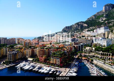 Port de Fontvieille, Marina und Apartments, Fontvieille, Monaco Stockfoto