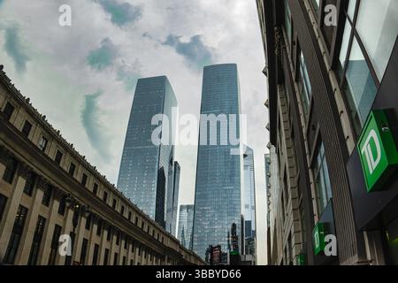 Wolkenkratzer in New York City Stockfoto