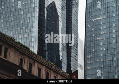 Wolkenkratzer in New York City Stockfoto