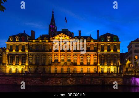 Palais Rohan Palais Archäologisches Museum, Museum der Schönen Künste, Museum der Dekorativen Künste barocker Architekturstil in der Altstadt von Straßburg Stadt Histos Stockfoto
