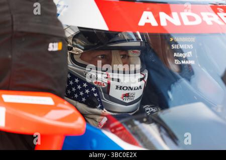 Indianapolis, USA. Mai 2025. INDIANAPOLIS, INDIANA – 17. Mai: Andretti Global Pilot Marco Andretti während der Qualifikation für die NTT IndyCar Series 109. Lauf des Indianapolis 500 auf dem Indianapolis Motor Speedway am 17. Mai 2025 in Indianapolis, Indiana. (Quelle: Jeremy Hogan/Alamy Live News Stockfoto
