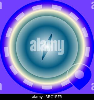 Moderne Navigation Und Erkundung | Kompass- Und Wegfindung Stock Vektor