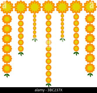 Haldi Zeremonie Dekorationselemente, Mehendi für indische Hochzeitseinladungen. Haldi Dekoration, Haldi Einladung, indische Hochzeitsdekoration Elemente Vect Stock Vektor