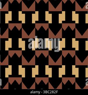 Abstraktes nahtloses geometrisches Muster. Farbenfrohe geometrische Kunst der Formen. Streifen Muster Vektor Design für Mode, Stoff, Textilien Druck, Hintergrund Stock Vektor