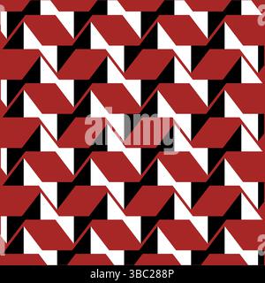 Abstraktes nahtloses geometrisches Muster. Buntes geometrisches Muster von Formen. zick-Muster-Vektor. Design für Mode, Stoff, Textil, Tapeten. Stock Vektor