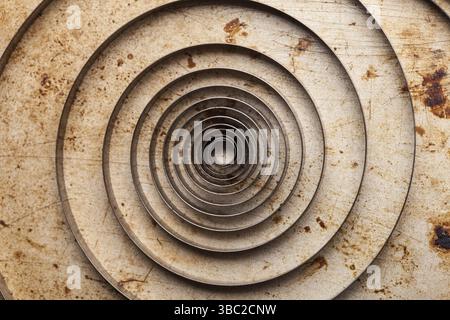 Steampunk-Hintergrund von mechanischen Uhren, Details in der Uhr, Zahnräder Stockfoto