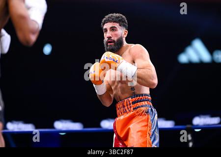 Paris, Frankreich. Mai 2025. Boxkampf Milan Prat gegen Placido Ramirez in der Adidas Arena am 17. Mai 2025 in Paris. Foto: Victor Joly/ABACAPRESS.COM Credit: Abaca Press/Alamy Live News Stockfoto