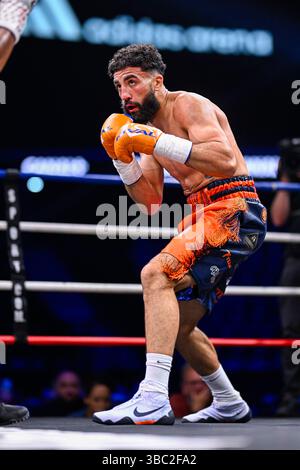 Paris, Frankreich. Mai 2025. Boxkampf Milan Prat gegen Placido Ramirez in der Adidas Arena am 17. Mai 2025 in Paris. Foto: Victor Joly/ABACAPRESS.COM Credit: Abaca Press/Alamy Live News Stockfoto