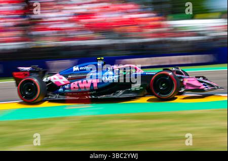 Imola, Bo, Italien. Mai 2025. FRANCO COLAPINTO (Alpine) während des RP3 im Autodromo Enzo e Dino Ferrari (Imola, BO) am Samstag, den 17. September Credit: Nicolo Farina/ZUMA Press Wire/ZUMA Wire/Alamy Live News Stockfoto