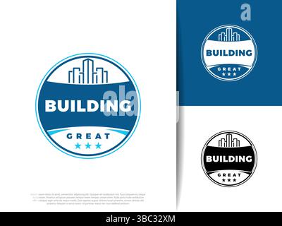 Hochhausgebäude Icon Illustration Design Stock Vektor