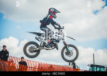 Motocross Landesmeisterschaft in Österreich (Mai 2025) Stockfoto