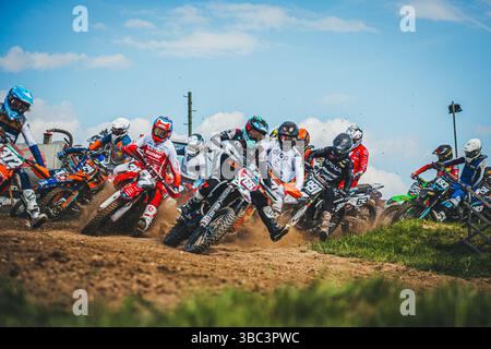 Motocross Landesmeisterschaft in Österreich (Mai 2025) Stockfoto