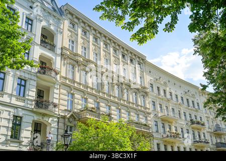 Altbauten, Planufer, Kreuzberg, Berlin, Deutschland Stockfoto