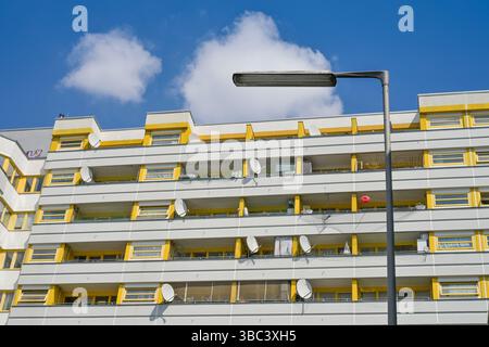 Sozialwohnungen, Kreuzberger Zentrum, Kottbusser Tor, Kreuzberg, Berlin, Deutschland Stockfoto