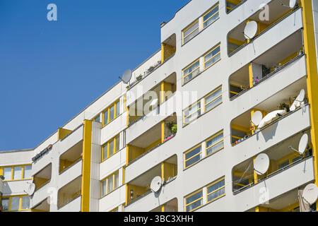 Sozialwohnungen, Kreuzberger Zentrum, Kottbusser Tor, Kreuzberg, Berlin, Deutschland Stockfoto