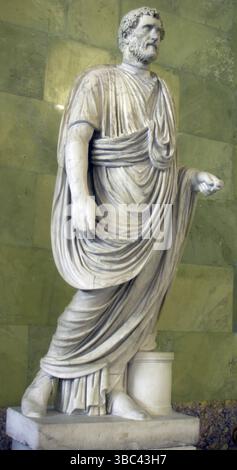 Titus Aelius Hadrianus Antoninus Pius (19. September 86 – 7. März 161) war römischer Kaiser von 138 bis 161. Er war der vierte der fünf guten Kaiser der Nerva-Antonine-Dynastie Stockfoto