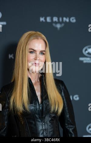 Cannes, Frankreich. Mai 2025. Nicole Kidman posiert, als sie am 18. Mai 2025 beim Kering Women in Motion Talk im Rahmen des 78. Filmfestivals von Cannes im Palais des Festivals in Cannes, Frankreich, ankommt. Foto: Ammar Abd Rabbo/ABACAPRESS.COM Credit: Abaca Press/Alamy Live News Stockfoto