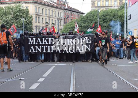 Machen Sie Europa wieder antifa Stockfoto