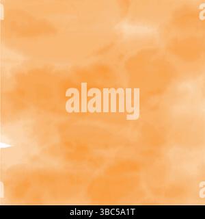 Abstrakter orange und gelber Vektor Aquarell Textur Hintergrund. Stock Vektor
