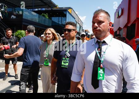 NAZARIO Ronaldo, Porträt während der Formel 1 AWS Gran Premio del Made in Italy e Dellâ??Emilia-Romagna 2025, Emilia Romagna Grand Prix 2025, 7. Runde der FIA Formel-1-Weltmeisterschaft 2025 vom 16. Bis 18. Mai 2025 auf dem Autodromo Internazionale Enzo e Dino Ferrari in Imola, Italien Stockfoto