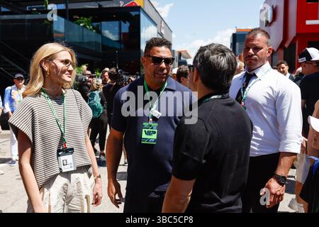 NAZARIO Ronaldo, Porträt während der Formel 1 AWS Gran Premio del Made in Italy e Dellâ??Emilia-Romagna 2025, Emilia Romagna Grand Prix 2025, 7. Runde der FIA Formel-1-Weltmeisterschaft 2025 vom 16. Bis 18. Mai 2025 auf dem Autodromo Internazionale Enzo e Dino Ferrari in Imola, Italien Stockfoto