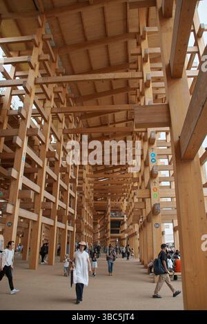 Osaka, Japan. Mai 2025. Ein allgemeiner Blick auf den Großen Ring der EXPO Osaka Kansai 2025 in der Präfektur Osaka, Japan am Sonntag, 18. Januar 2025. Foto: Keizo Mori/UPI Credit: UPI/Alamy Live News Stockfoto
