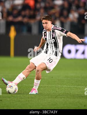 Turin, Italien. Mai 2025. Kenan Yildiz von Juventus während des Spiels Juventus gegen Udinese Serie A im Allianz Stadium in Turin. Der Bildnachweis sollte lauten: Jonathan Moscrop/Sportimage Credit: Sportimage Ltd/Alamy Live News Stockfoto