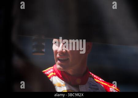 Indianapolis, Usa. Mai 2025. Josef Newgarden, Team Penske Chevrolet am zweiten Tag der Qualifikation für die NTT IndyCar Series 109. Lauf des Indianapolis 500 auf dem Indianapolis Motor Speedway. Quelle: SOPA Images Limited/Alamy Live News Stockfoto