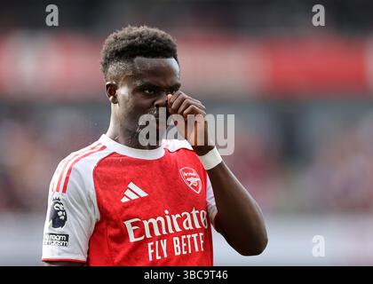 London, Großbritannien. Mai 2025. Bukayo Saka von Arsenal während des Spiels Arsenal vs Newcastle United Premier League im Emirates Stadium in London. Der Bildnachweis sollte lauten: David Klein/Sportimage Credit: Sportimage Ltd/Alamy Live News Stockfoto
