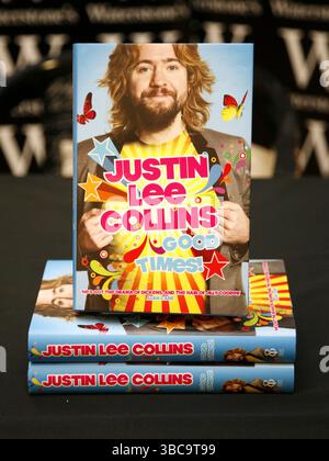 Justin Lee Collins bei einer Unterzeichnung seines neuen Buches „Good Times“ in Waterstones in Kent am 22. September 2009 Stockfoto