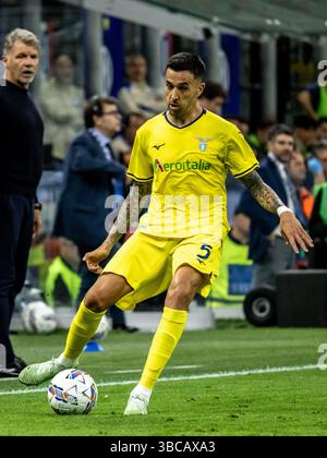 Vecino Mathias Lazio während der Serie A Spiel FC Internazionale gegen Lazio - Mailand 18. Mai 2025 Credit: Christian Santi/Alamy Live News Stockfoto
