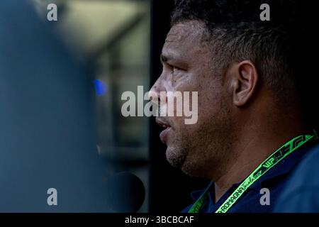 Imola, Italien, 18. Mai 2025, Ronaldo, Fußballspieler beim Großen Preis der Emilia Romagna 2025, der in Imola, Italien stattfindet. Quelle: Michael Potts/Alamy Live News Stockfoto