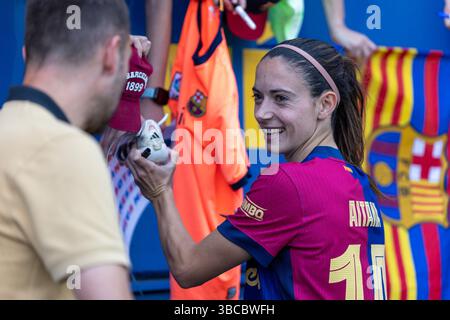 Barcelona, Spanien . Mai 2025. Barcelona, Spanien, 18. Mai 2025 Aitana Bonmati (14, Barcelona) während des Liga-F-Spiels zwischen FC Barcelona und Athletic Club beim Estadi Johan Cruyff in Barcelona, Spanien (Unnati Naidu/SPP) Credit: SPP Sport Press Photo. /Alamy Live News Stockfoto