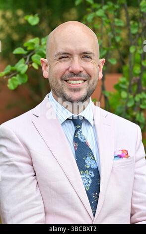 London, Großbritannien. Mai 2025. Tom in the Hospice UK: Garden of Compassionat the RHS Chelsea Flower Show, Royal Hospital Chelsea, London, UK. Quelle: LFP/Alamy Live News Stockfoto