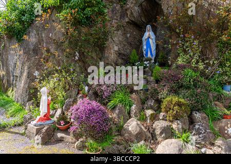 Heilige Grotte in Bantry, West Cork, Irland. Stockfoto