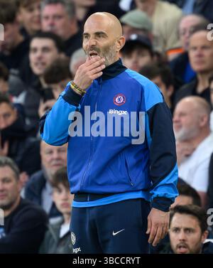London, Großbritannien. Mai 2025. Chelsea gegen Manchester United - Premier League - Stamford Bridge. Chelsea Manager Enzo Maresca. Bildnachweis: Mark Pain / Alamy Live News Stockfoto
