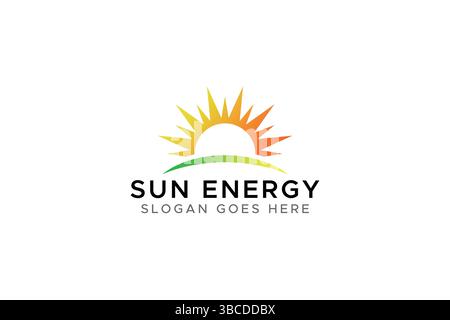 Sun Energy Abstract Business-Logo Stock Vektor