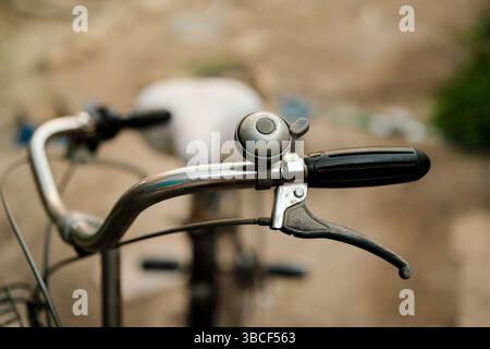 Nahaufnahme eines alten Fahrrads Stockfoto