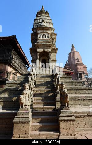 Siddhi Laxmi Tempel am Durbar Square in Bhaktapur, Nepal. Stockfoto