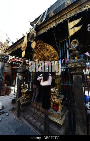 Wakupati Narayan Tempel in Bhaktapur, Nepal. Stockfoto