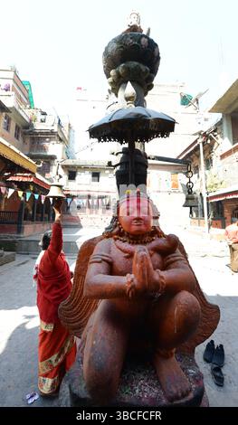 Wakupati Narayan Tempel in Bhaktapur, Nepal. Stockfoto