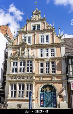 Deutschland - 3. August 2020: Das historische Museum in der Altstadt von Hameln Stockfoto