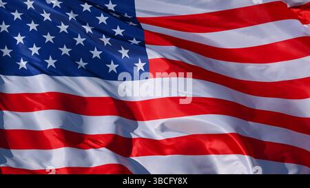 Nahaufnahme der Nationalflagge der Vereinigten Staaten Stockfoto