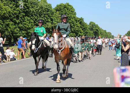 Horse Rangers Association, Chestnut Sunday, 11. Mai 2025. Bushy Park, Hampton Court, Greater London, England, Vereinigtes Königreich, Großbritannien, Europa Stockfoto