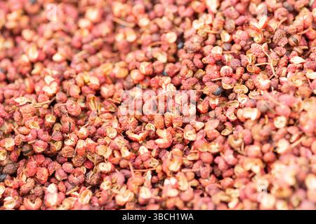 Sichuan Pepper Seeds, Zantoxylum Simulans Stockfoto