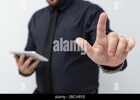 Vorstellung Von Ideen Für Neue Technologien Zur Diskussion Technologischer Verbesserungen Stockfoto