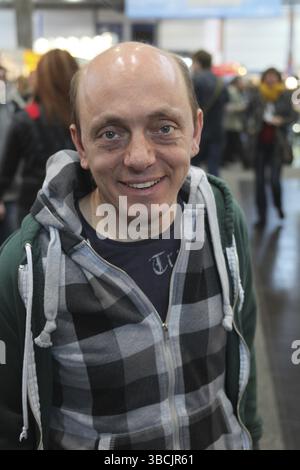 Deutscher Schauspieler, Komiker und Moderator Bernhard Hoecker auf der Leipziger Buchmesse 2013, deutscher Schauspieler, Komiker und Moderator Bernhard Hoeck Stockfoto